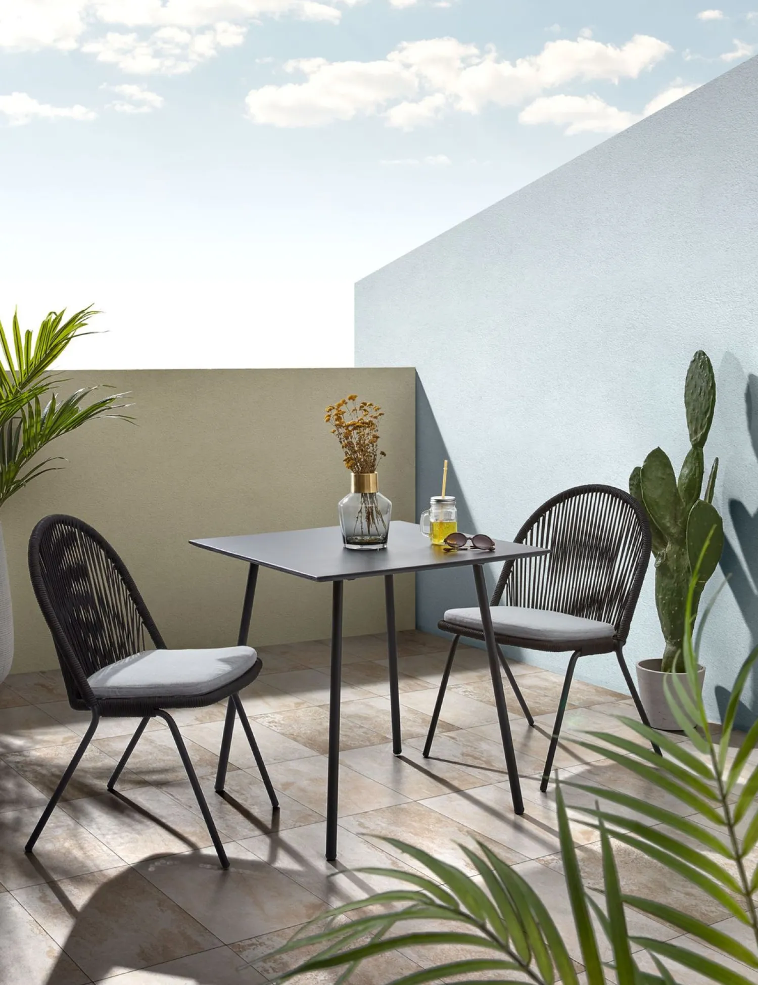 Tuintafels-Kave Home Mathis Tuintafel Zwart