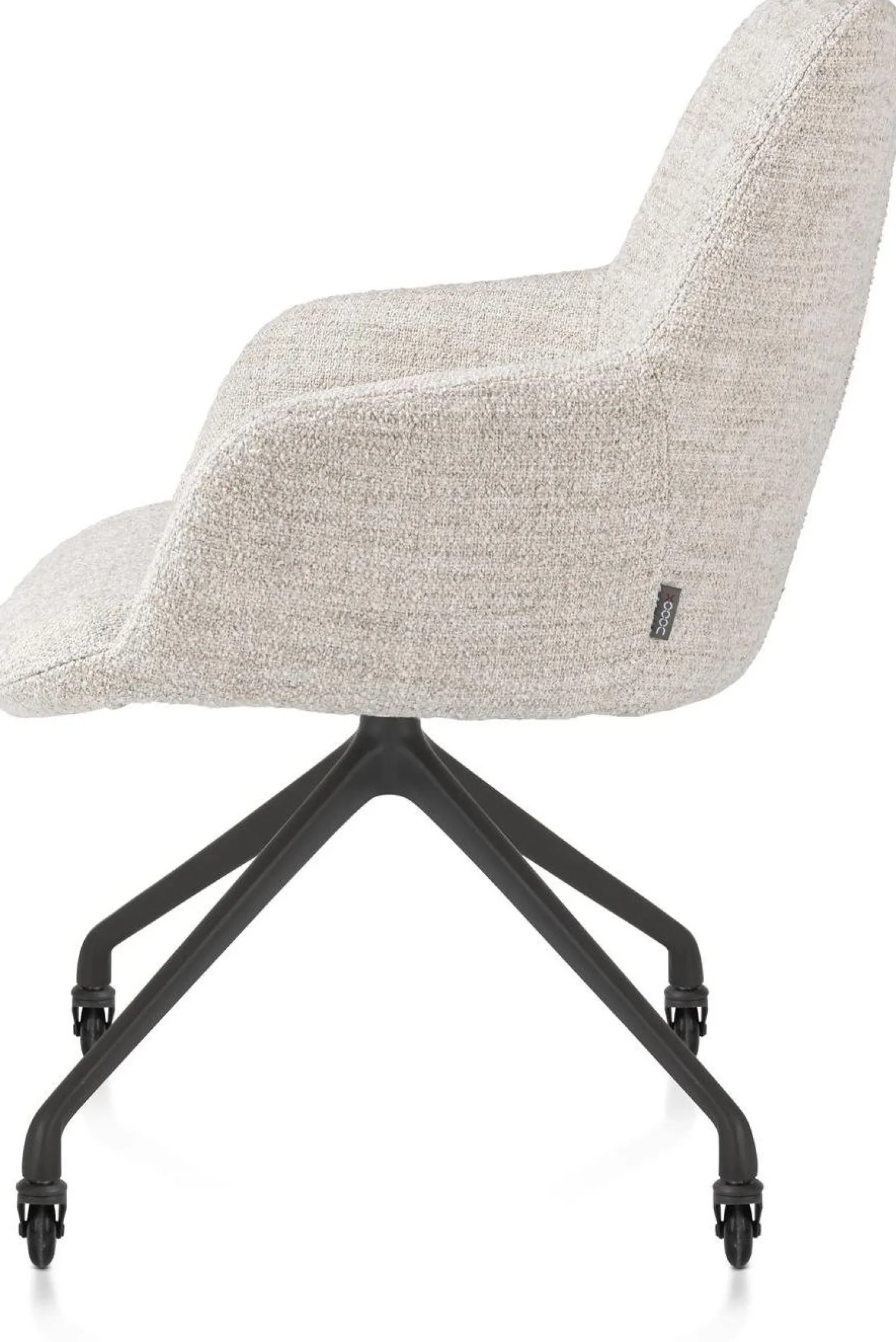 Eetkamerstoelen Met Wieltjes-XOOON Mats Armstoel Creme