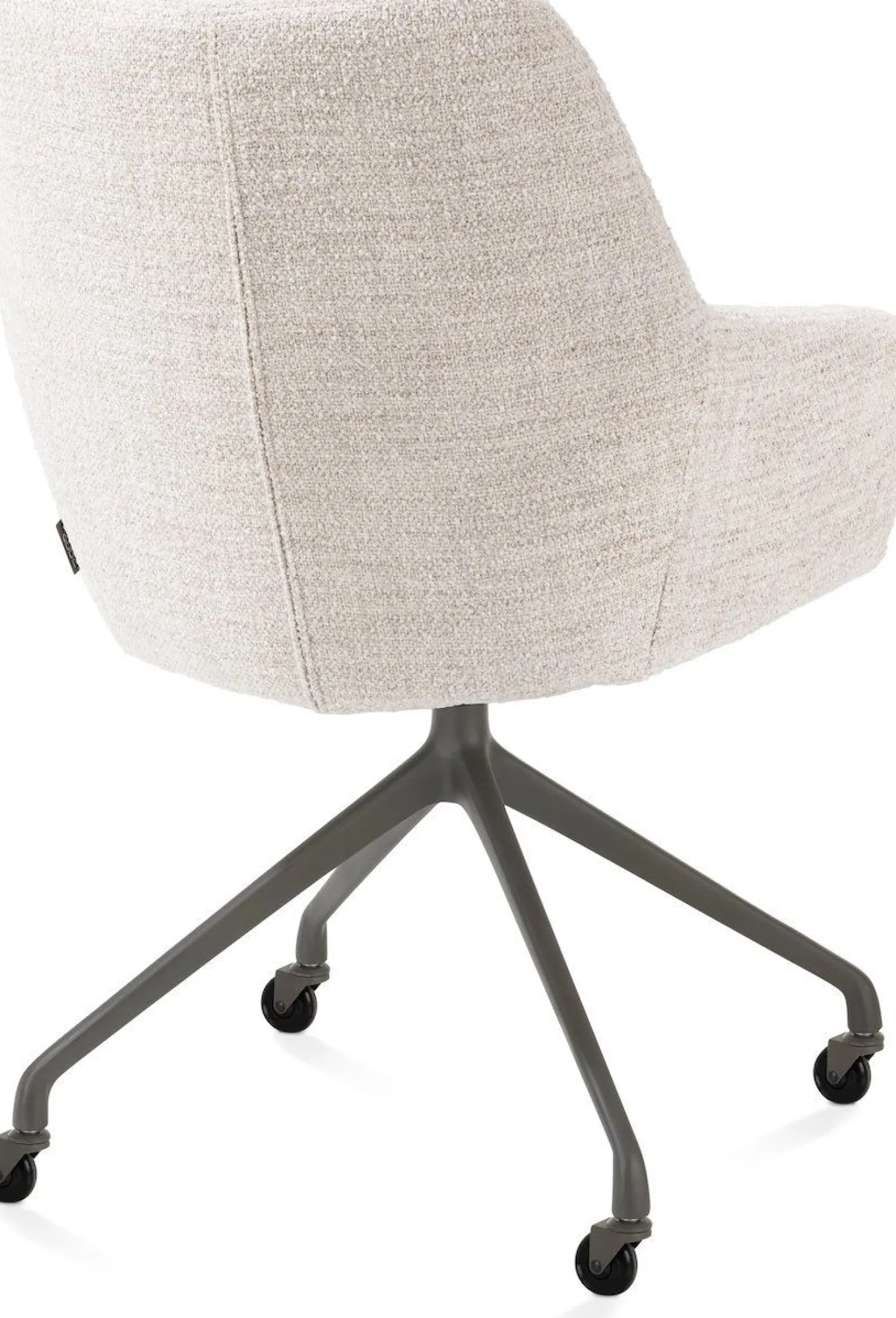 Eetkamerstoelen Met Wieltjes-XOOON Mats Armstoel Creme