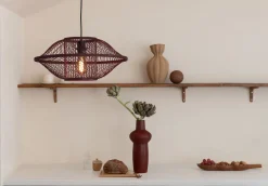 Hanglampen|Hanglampen-Good&Mojo Maui Hanglamp Burgundy