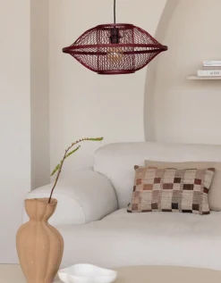 Hanglampen|Hanglampen-Good&Mojo Maui Hanglamp Burgundy