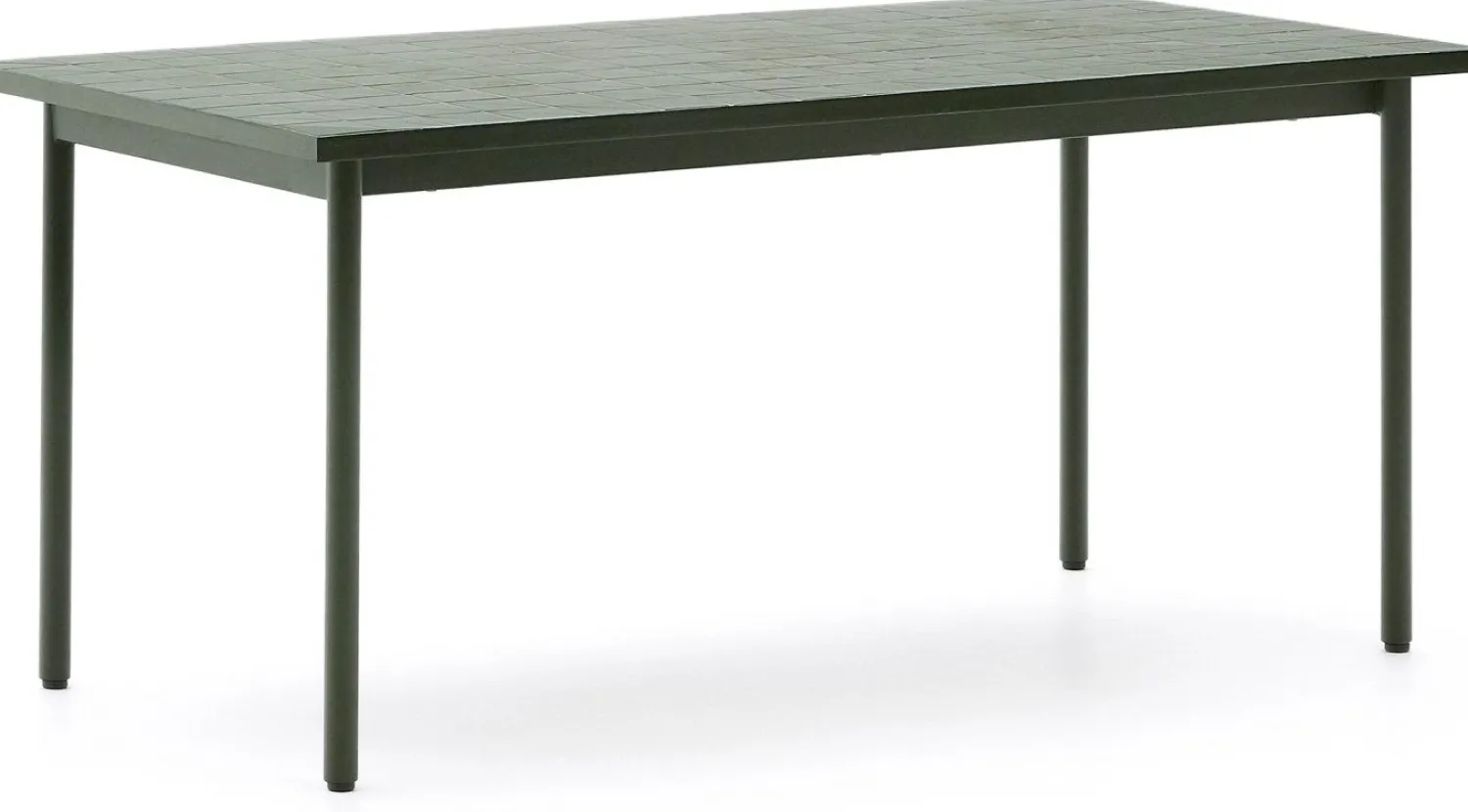 Tuintafels-Kave Home Maurina Groen Tuintafel Donkergroen