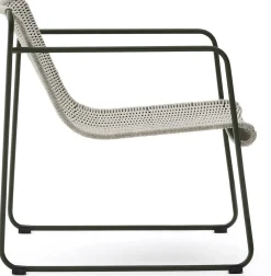 Tuinstoelen-Kave Home Maurina Outdoor Fauteuil Grijs, Groen