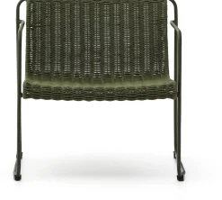 Tuinstoelen-Kave Home Maurina Outdoor Fauteuil Donkergroen