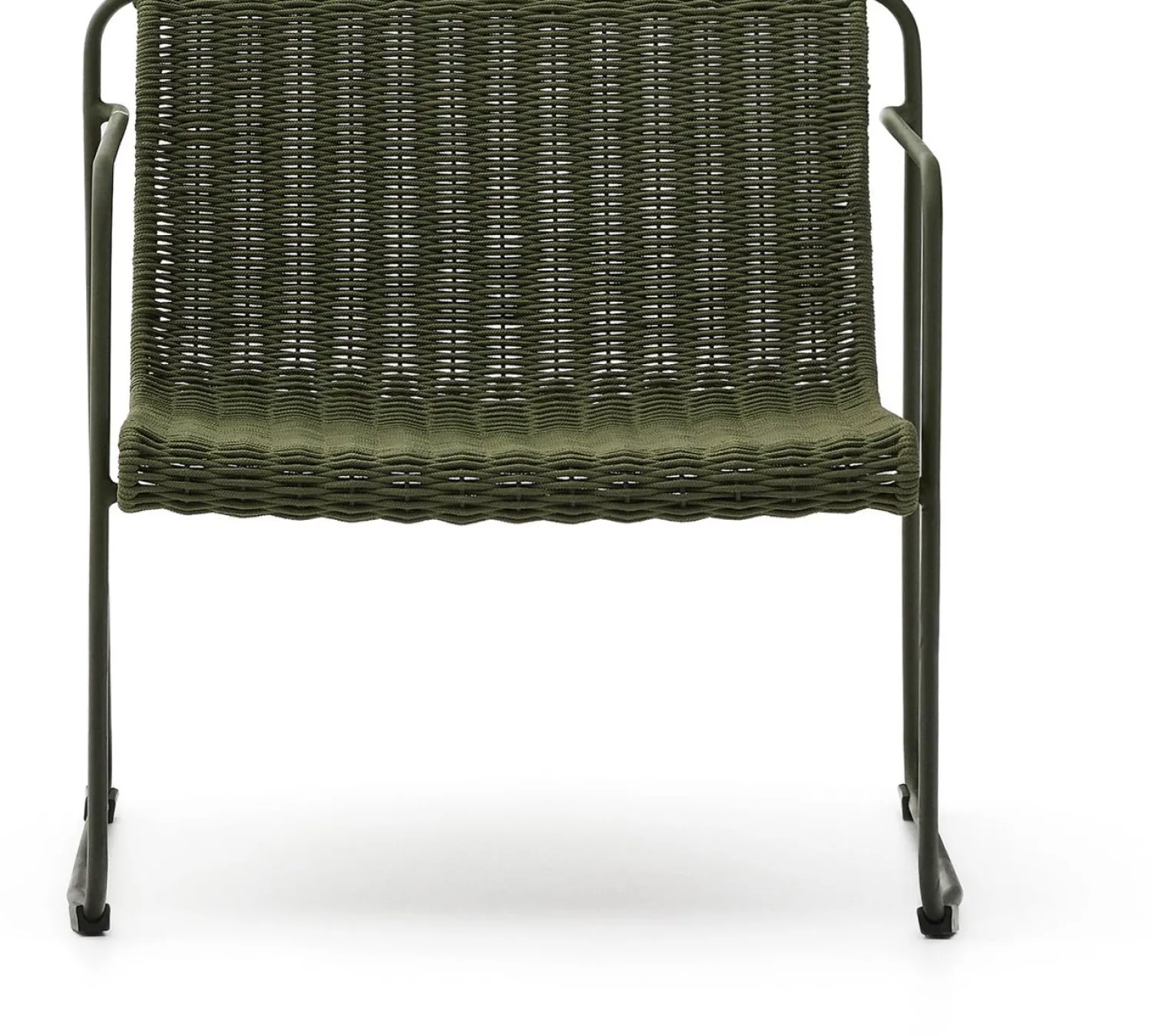 Tuinstoelen-Kave Home Maurina Outdoor Fauteuil Donkergroen