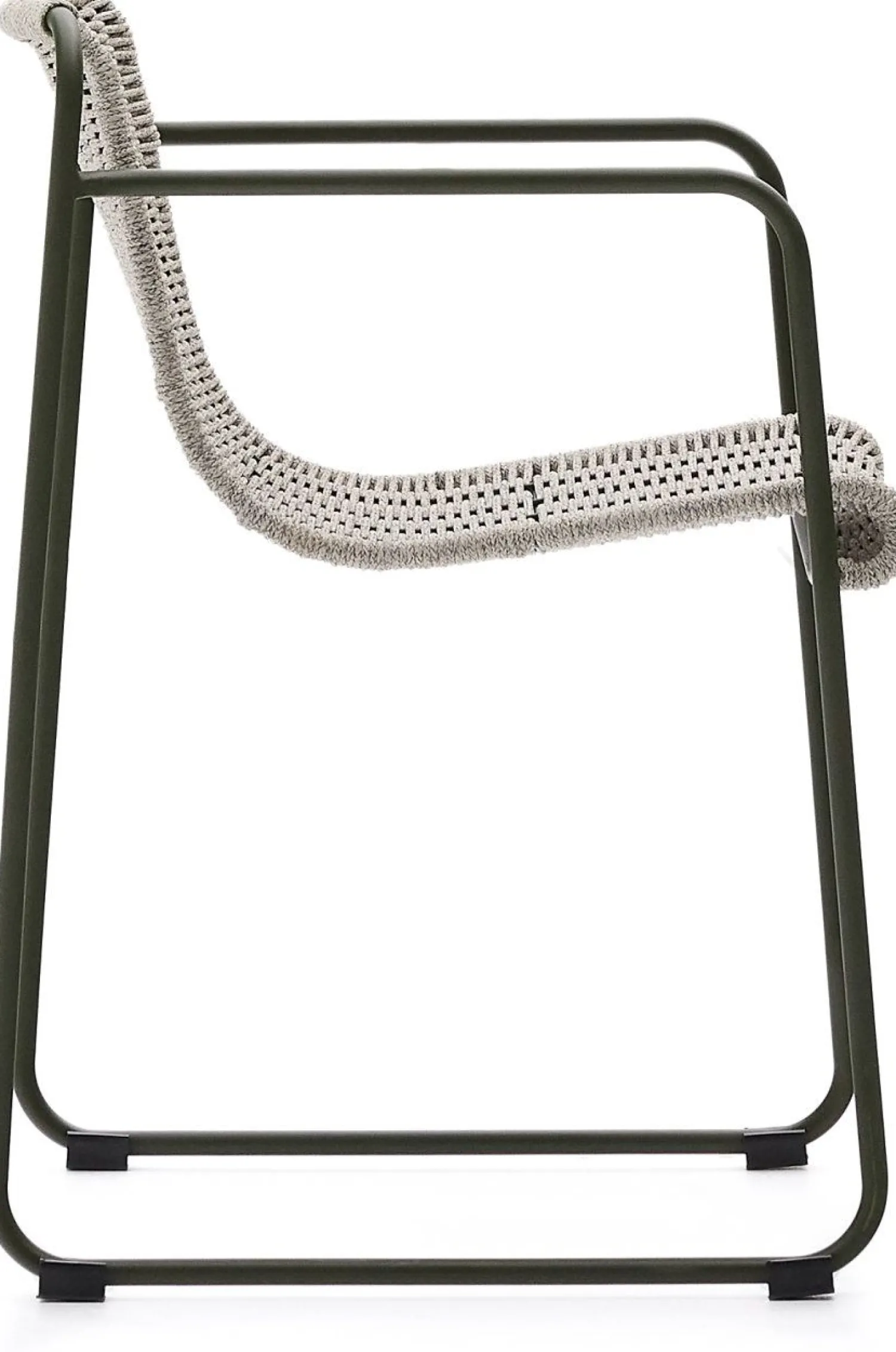 Tuinstoelen-Kave Home Maurina Tuinstoel Grijs, Groen