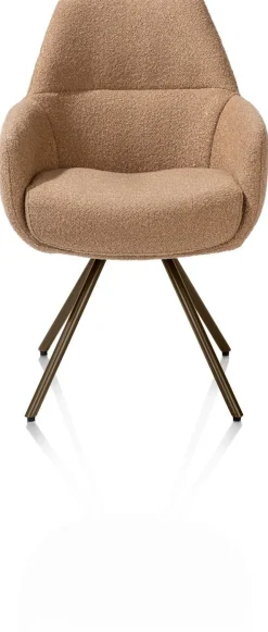 Eetkamerstoelen Met Armleuning-XOOON Mavis Armstoel Okergeel