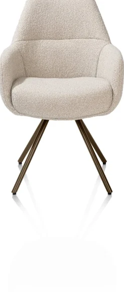 Eetkamerstoelen Met Armleuning-XOOON Mavis Armstoel Beige