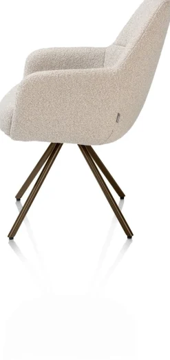 Eetkamerstoelen Met Armleuning-XOOON Mavis Armstoel Beige