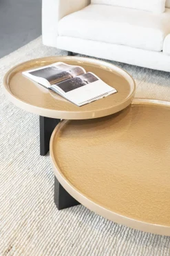 Ronde Salontafels-Eleonora Mayson L Salontafel Beige