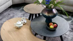 Ronde Bijzettafels-Henders en Hazel Maze M Bijzettafel Roest