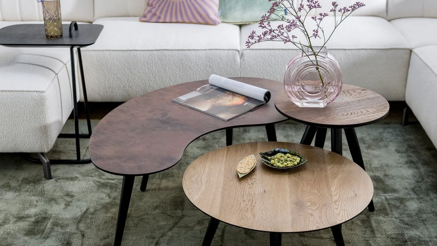 Organische Salontafels-Henders en Hazel Maze Nier L Salontafel Roest