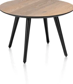 Ronde Salontafels-Henders en Hazel Maze Rond M Salontafel Railway Brown