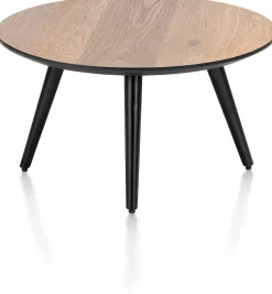 Ronde Salontafels-Henders en Hazel Maze Rond S Salontafel Railway Brown