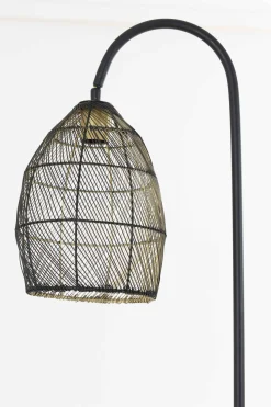 Industriële Vloerlampen|Vloerlampen-Trendhopper Medita Vloerlamp Zwart, Goud