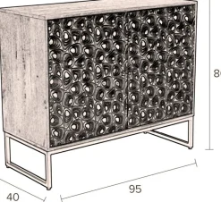 Dressoirs-Dutchbone Meena Dressoir Multi