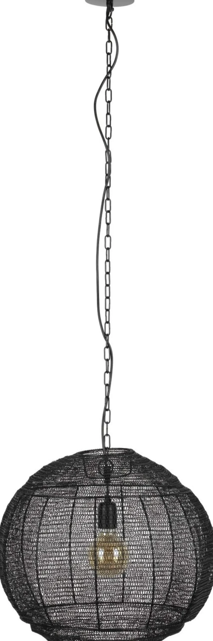 Industriële Hanglampen|Industriële Hanglampen-Dutchbone Meezan M Hanglamp Black