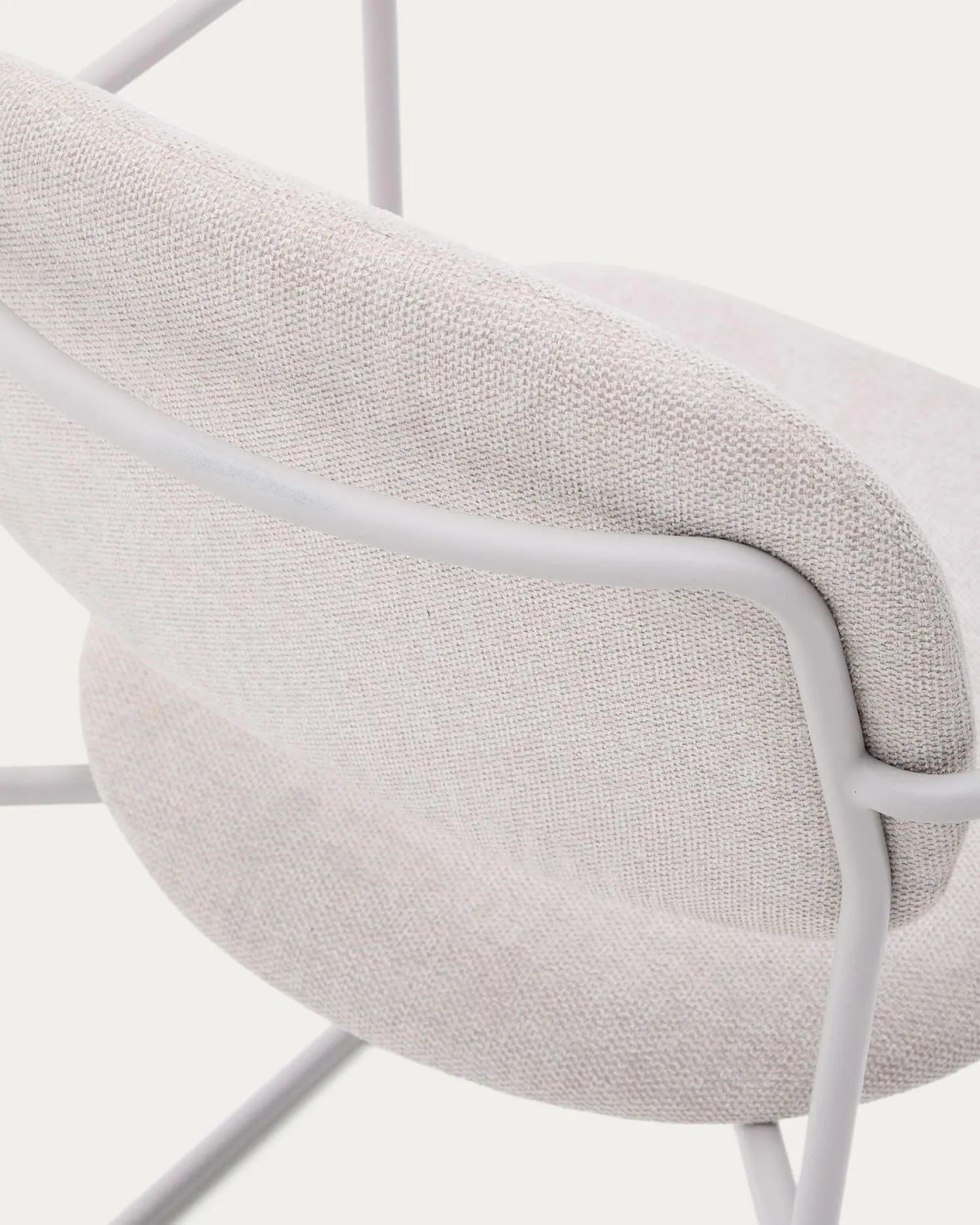 Eetkamerstoelen Met Armleuning-Kave Home Meli Armstoel Beige