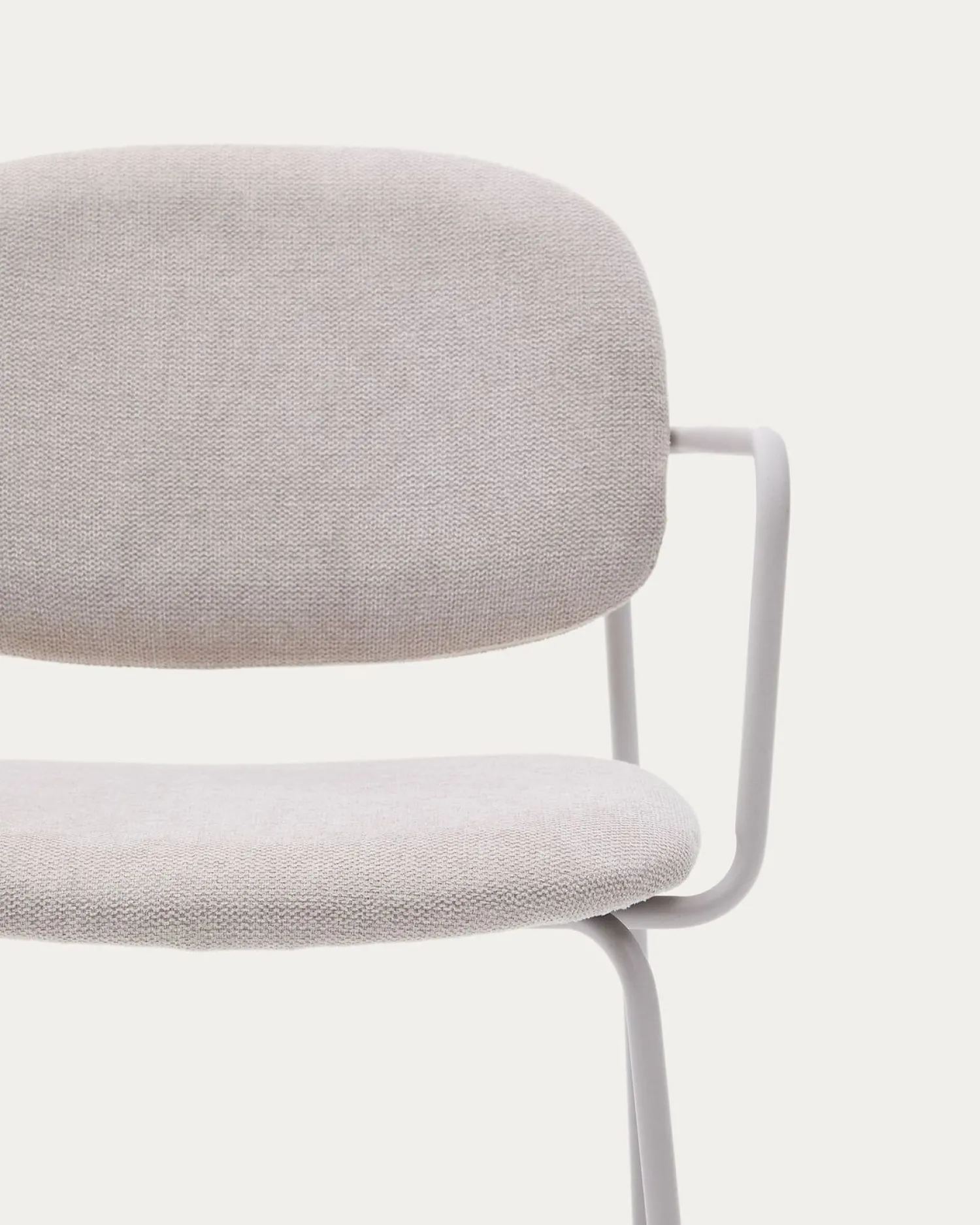 Eetkamerstoelen Met Armleuning-Kave Home Meli Armstoel Beige