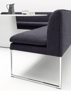 Design Eetkamerbanken|Stoffen Eetkamerbanken-COR Mell Eetkamerbank Zwart