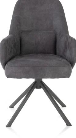 Eetkamerstoelen Met Armleuning-Henders en Hazel Melle Armstoel Antraciet