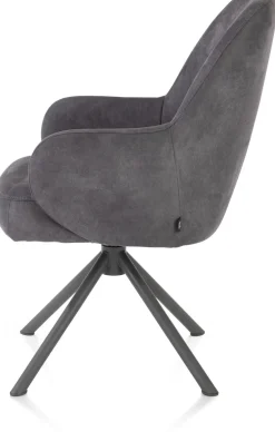 Eetkamerstoelen Met Armleuning-Henders en Hazel Melle Armstoel Antraciet