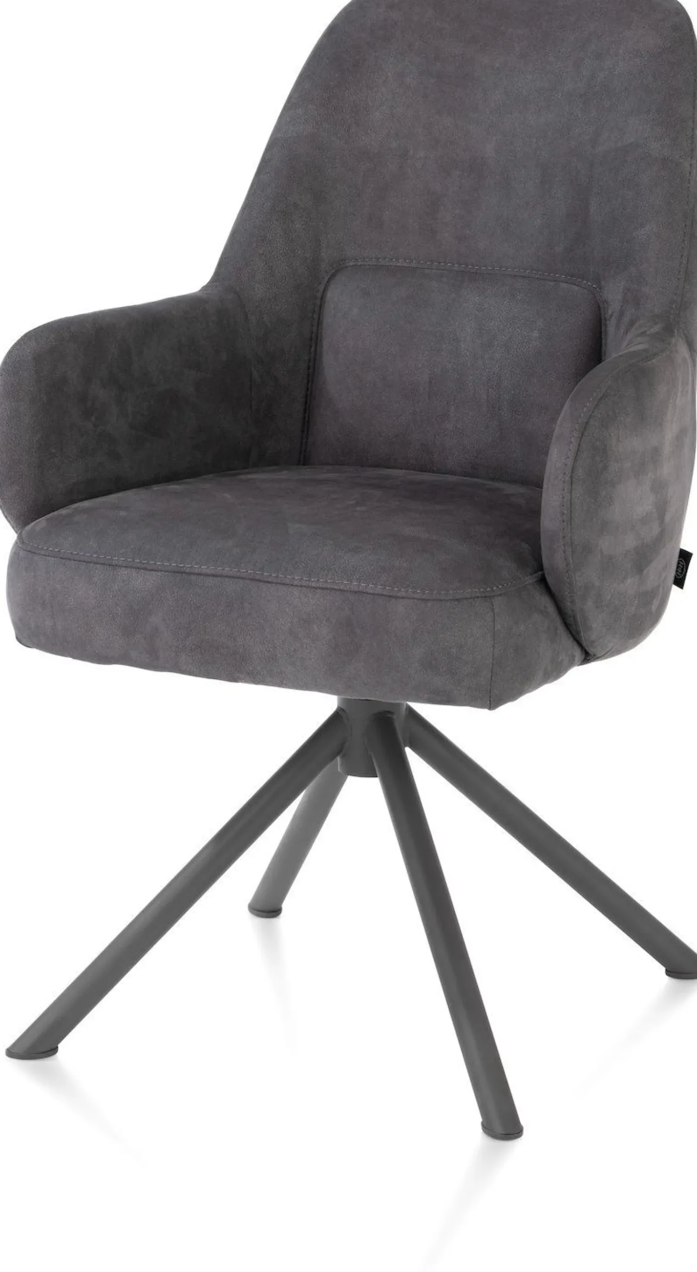 Eetkamerstoelen Met Armleuning-Henders en Hazel Melle Armstoel Antraciet