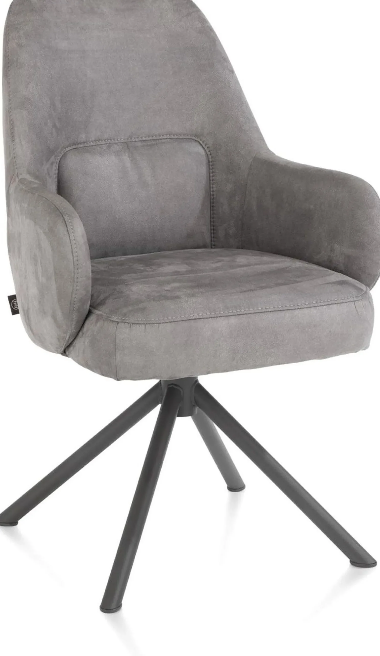 Eetkamerstoelen Met Armleuning-Henders en Hazel Melle Armstoel Charcoal