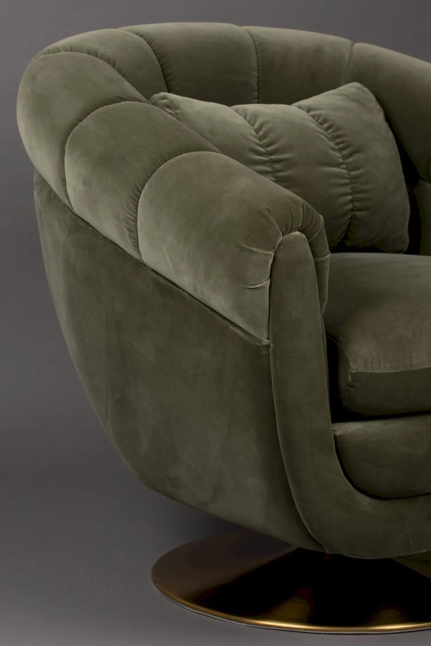 Ronde Fauteuils-Dutchbone Member Fauteuil Olive