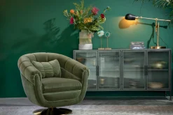 Ronde Fauteuils-Dutchbone Member Fauteuil Olive