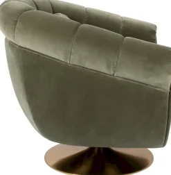 Ronde Fauteuils-Dutchbone Member Fauteuil Olive