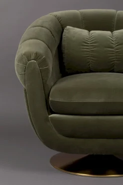 Ronde Fauteuils-Dutchbone Member Fauteuil Olive