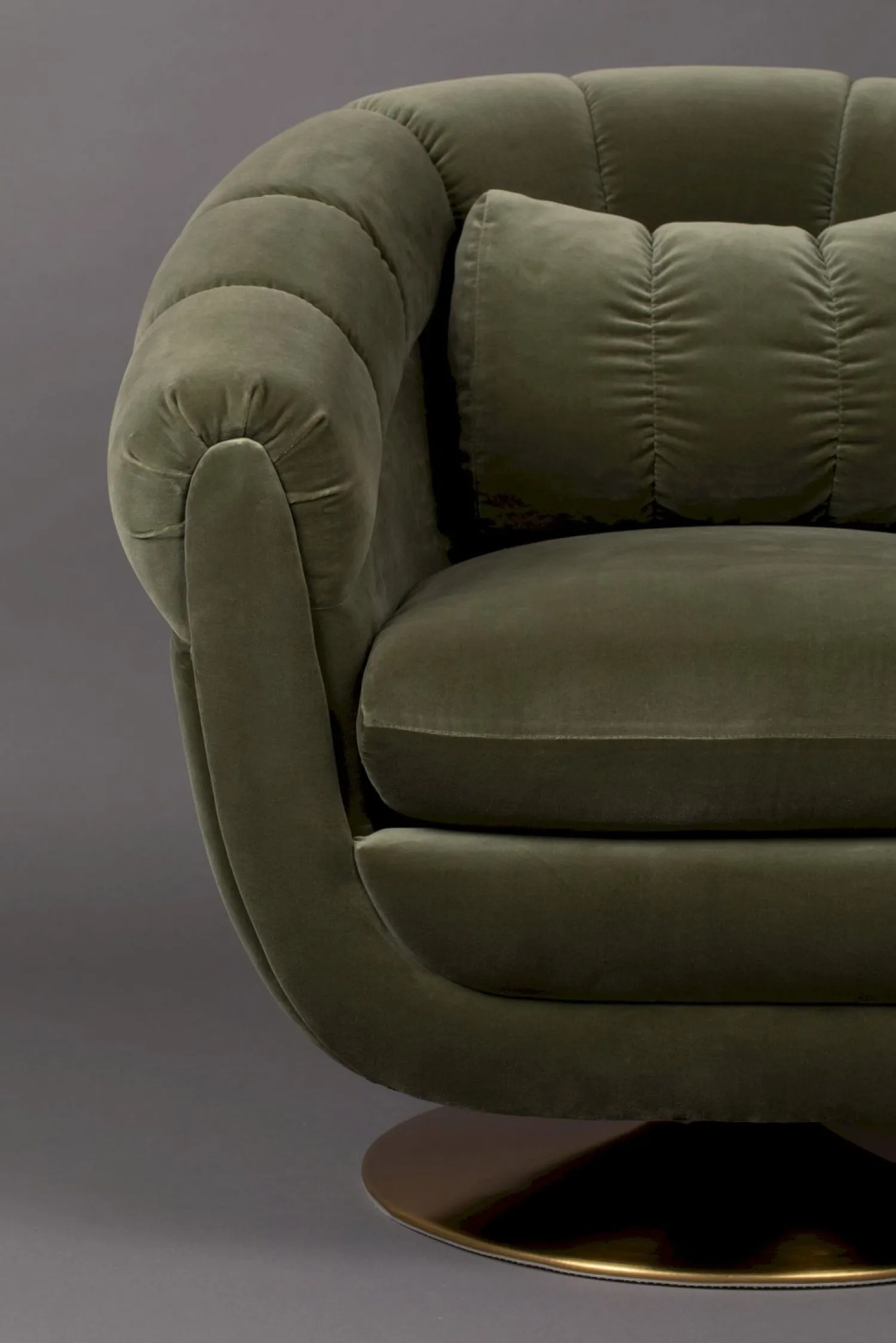 Ronde Fauteuils-Dutchbone Member Fauteuil Olive