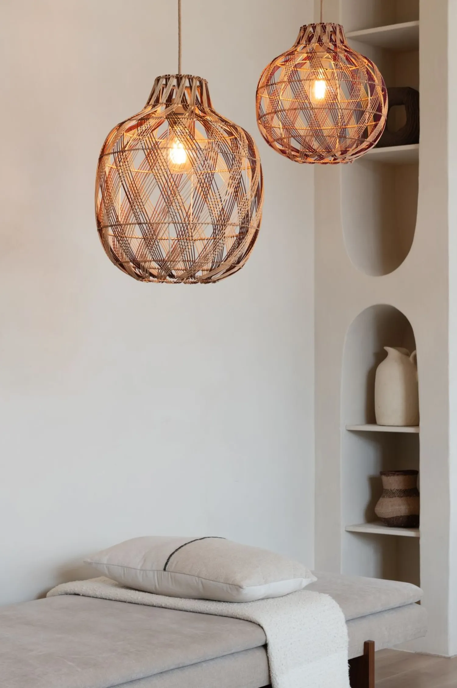 Hanglampen|Hanglampen-Good&Mojo Mendoza Hanglamp Natural, Brown