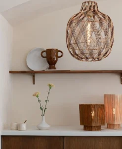 Hanglampen|Hanglampen-Good&Mojo Mendoza Hanglamp Natural, Brown