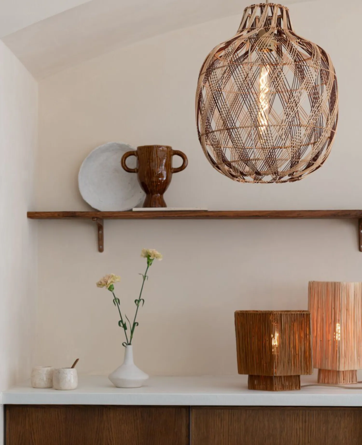 Hanglampen|Hanglampen-Good&Mojo Mendoza Hanglamp Natural, Brown