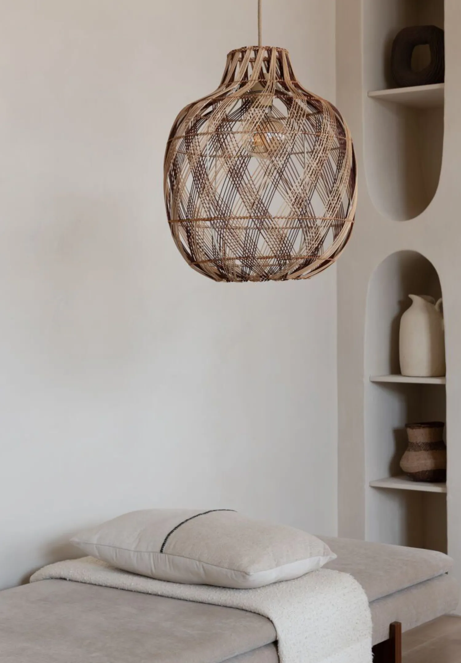 Hanglampen|Hanglampen-Good&Mojo Mendoza Hanglamp Natural, Brown