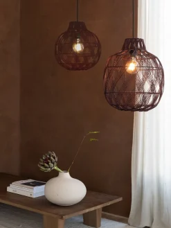 Hanglampen|Hanglampen-Good&Mojo Mendoza Hanglamp Burgundy