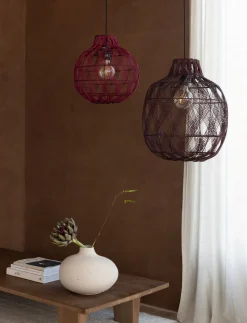 Hanglampen|Hanglampen-Good&Mojo Mendoza Hanglamp Burgundy