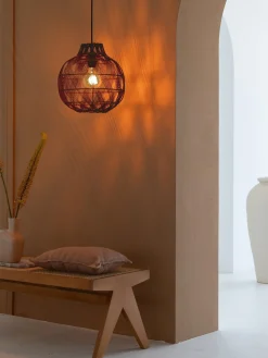 Hanglampen|Hanglampen-Good&Mojo Mendoza Hanglamp Burgundy