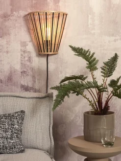 Wandlampen|Wandlampen-Good&Mojo Merapi Wandlamp Natural, Black