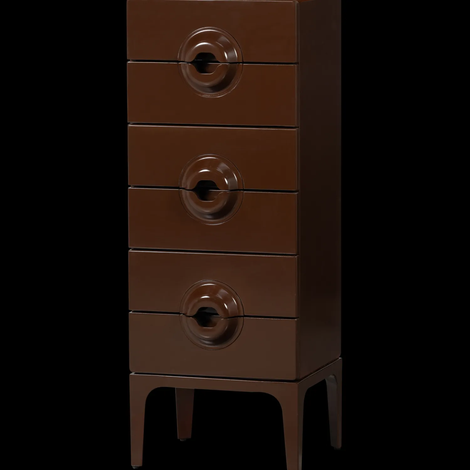 Ladekasten|Ladekasten-WOOOD Merge Hoge Ladekast Brown, Red