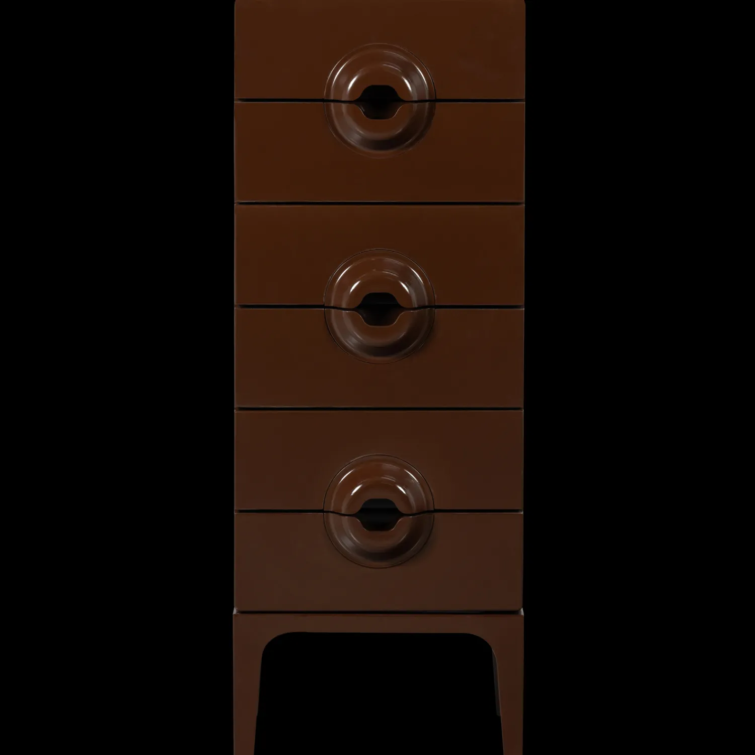 Ladekasten|Ladekasten-WOOOD Merge Hoge Ladekast Brown, Red