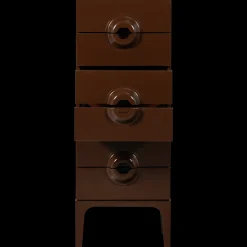 Ladekasten|Ladekasten-WOOOD Merge Hoge Ladekast Brown, Red