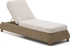 Tuinstoelen-Kave Home Meria Ligstoel Beige, Naturel