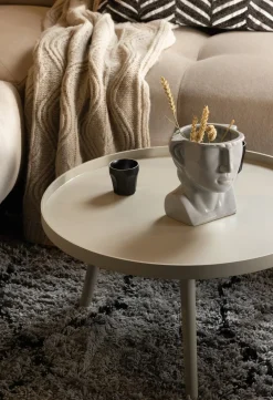 Ronde Bijzettafels-WOOOD Mesa Beige Bijzettafel Antique Beige