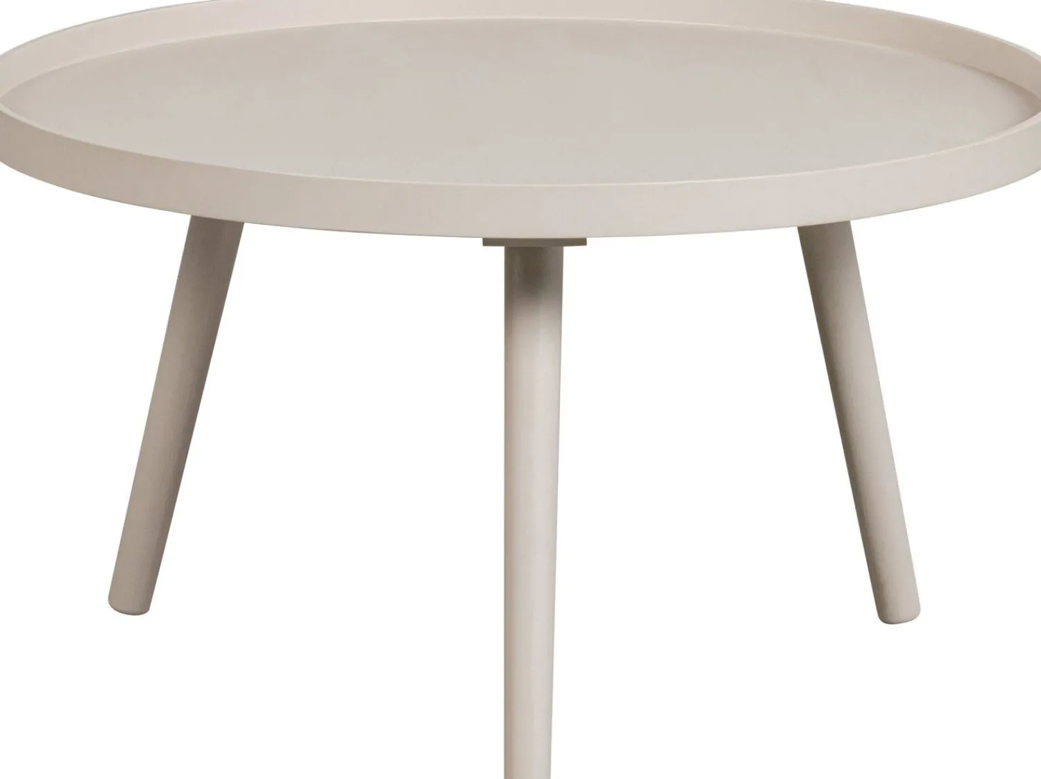 Ronde Bijzettafels-WOOOD Mesa Beige Bijzettafel Antique Beige
