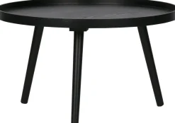 Houten Bijzettafels|Ronde Bijzettafels-WOOOD Mesa Bijzettafel Black