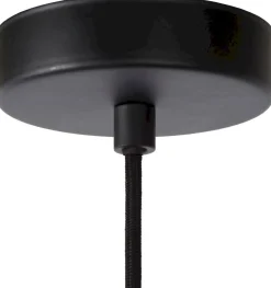 Industriële Hanglampen|Industriële Hanglampen-Lucide Mesh Hanglamp Zwart