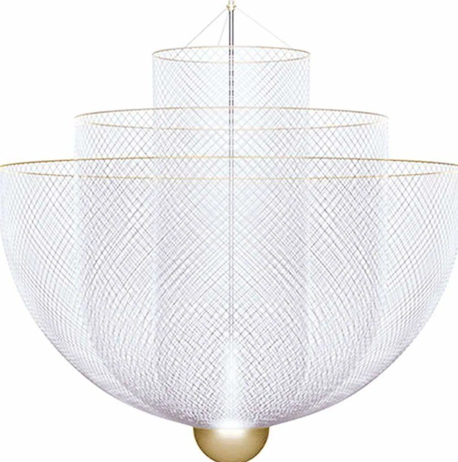 Moderne Hanglampen|Moderne Hanglampen-Moooi Meshmatics Hanglamp naturel